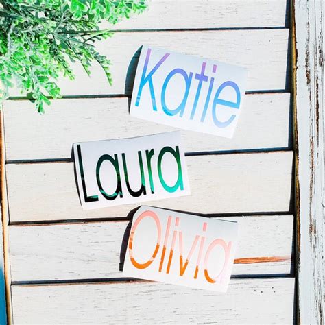 Personalized Name Sticker Custom Name Vinyl Decal Name Etsy