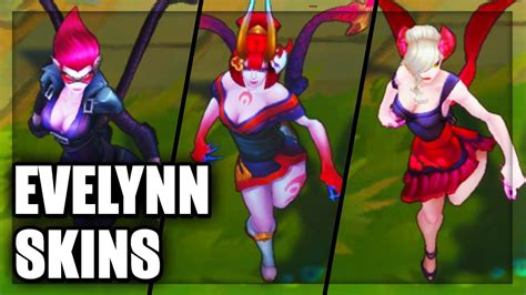 All Evelynn Skins Spotlight League Of Legends YouTube