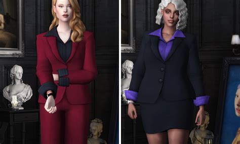 Download Suit With Stripe Kylie Suit Set The Sims 4 Mods Curseforge