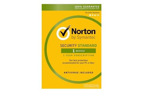 1 Device1year Key Card Symantec Norton Security W Antivirus 1pc