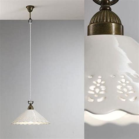 Brass And Ceramic Traditional Pendant Light Assorted Sizes Lighting
