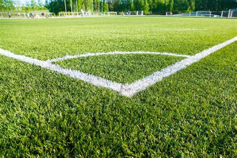 Vue De Dessus De La Texture Darrière Plan Du Terrain De Football En