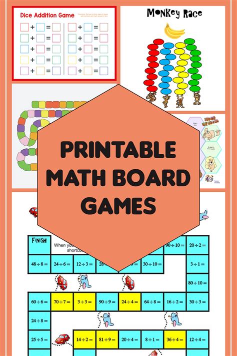 Printable Classroom Math Games