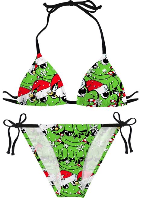 christmas frogs holiday swimsuit santa frogs eating candy canes products