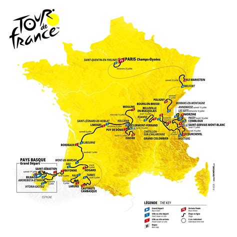 Tour de France 2023, il percorso ufficiale (Altimetrie) - SpazioCiclismo