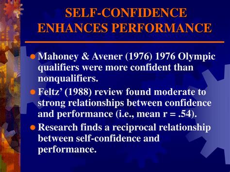 Ppt Self Confidence The Key To Sport Success Powerpoint Presentation