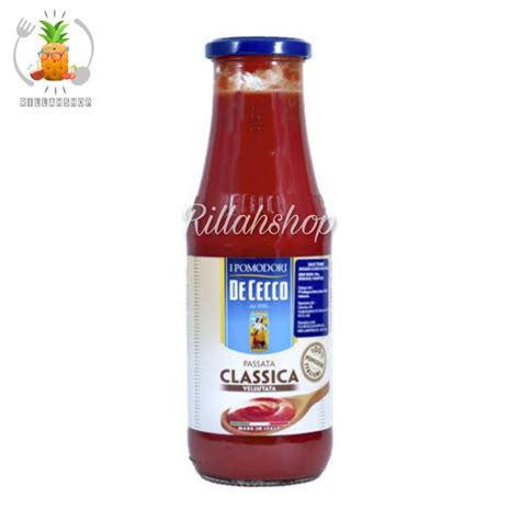 Jual De Cecco Passata Classica Vellutata Ketchup 700g Shopee Indonesia