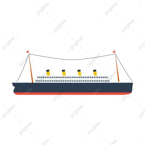 Titanic Flat Style Titanic Flat Titanic Titanic Ship Png And Vector