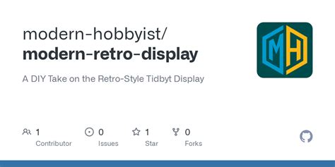 Github Modern Hobbyistmodern Retro Display A Diy Take On The Retro