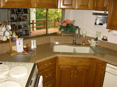 White oak kitchen buffet cabinet with white marble countertop and. Kitchen:Quartz Countertops With Oak Cabinets Quartz ...