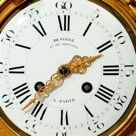 Napoleon Iii Gilt Mantel Clock By Deniere At 1stdibs