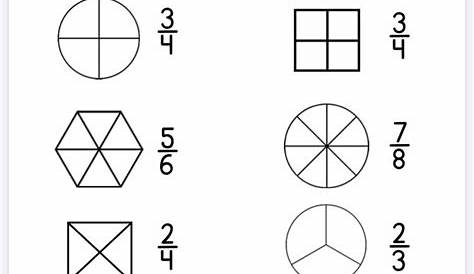 grade 1 fractions of shapes worksheet