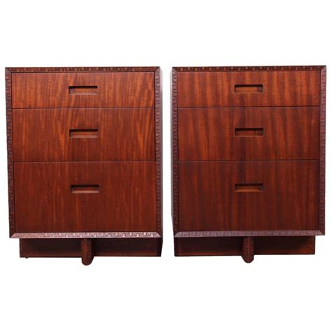 This item is in the category antiques. Frank Lloyd Wright "Taliesin" Nightstands for Henredon at ...