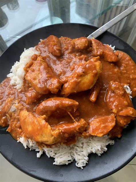 Homemade Butter Chicken And Basmati Rice Rfood