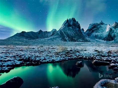 Aurora Borealis Yukon Canada 2016 Bing Desktop Wallpaper