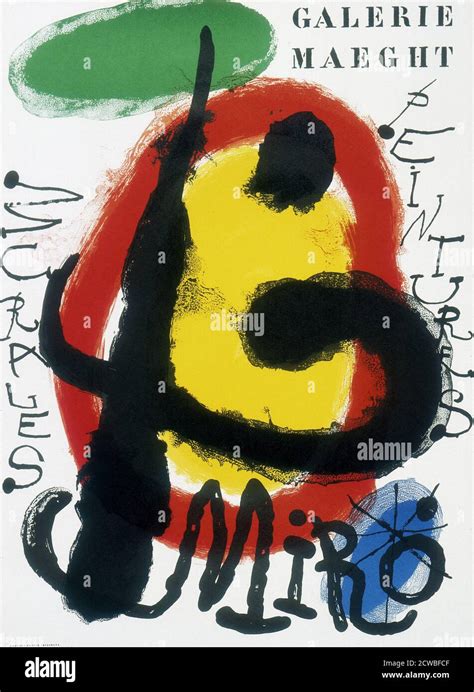 Galerie Maeght Exhibition Poster By Spanish Artist Joan Miro1893