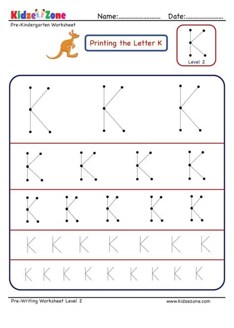 Printable Letter K Tracing Worksheet Supplyme Letter K Worksheet 1