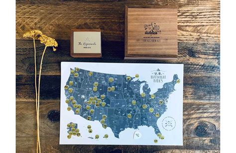 Scratch Off Map National Park Poster 12x18 Inches World Vibe Studio