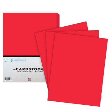 Premium Color Card Stock Paper 50 Per Pack Superior Thick 65 Lb