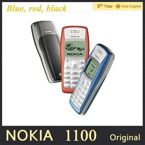Free Shipping Original Nokia 1100 Mobile Phone Refurbished In Mobile
