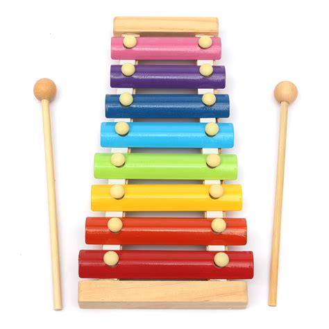 Kids Toys 8 Notes Musical Xylophone Piano Wooden Instrument For