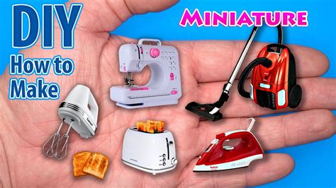 Diy Miniature Realistic Hacks And Crafts Mini Appliances For Dollhouse