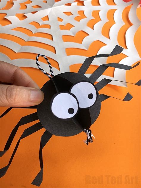 Paper Spider Craft Red Ted Arts Blog