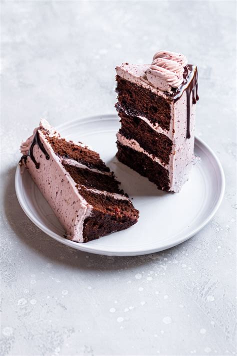 A Tender And Moist Chocolate Cherry Layer Cake Recipe Bursting With