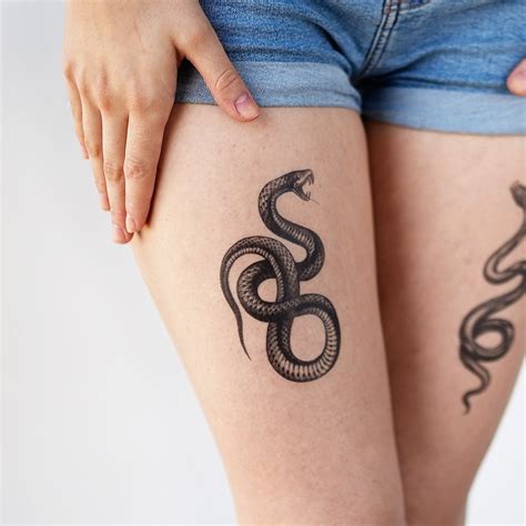 It will be hard for anyone to move their eyes from such beautiful 3d snake tattoo design on the sleeve. Scary Snake Tattoose On The Leg / 30 Snake Tattoo Designs - Snake tattoos ideas & designs ...