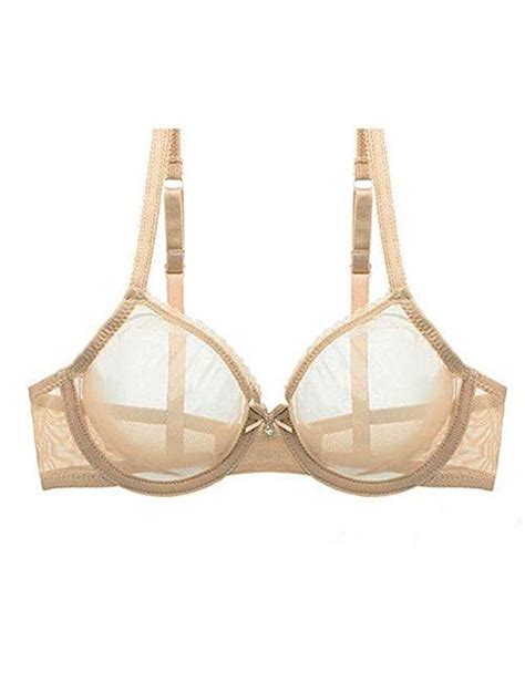 Buy Womens Sheer Mesh Bra See Through Unlined Sexy Lace Bralette