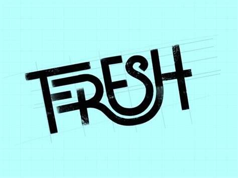Fresh Typography Letters Typography Interactive Design