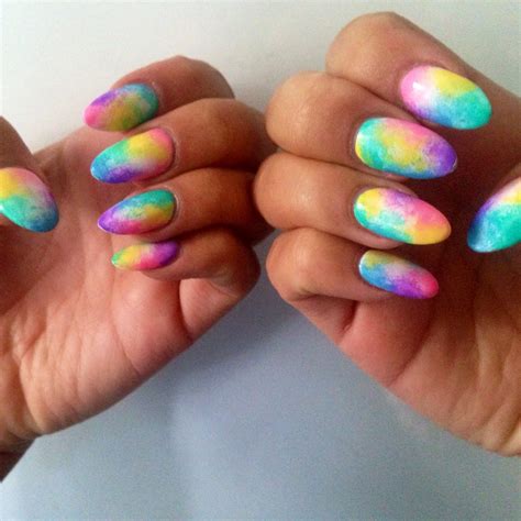 Michelle Humphrey Pastel Tie Dye Effect Nails 💅