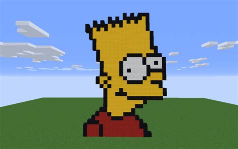 Bart Simpson Pixel Art Pixel Art Bart Simpson Homer Simpson Images