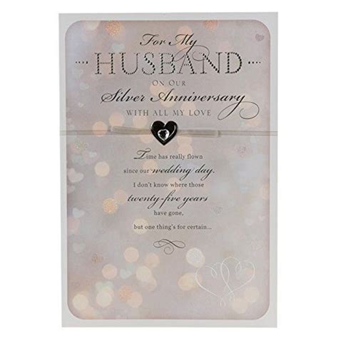 From 365 Hallmark 25th Silver Anniversary Card For Husband Time Has
