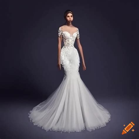 exquisite custom made mermaid wedding dress