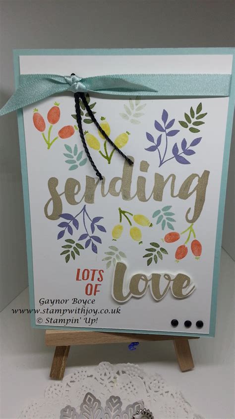 Stamp With Joy Sending Lots Of Love Card Stampin Up