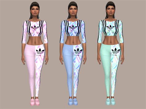 The Sims Resource Mp Adidas Mesh Fitting Outfit