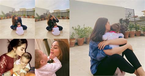 Beautiful Clicks Of Aiman Khan With Her Daughter Amal Muneeb