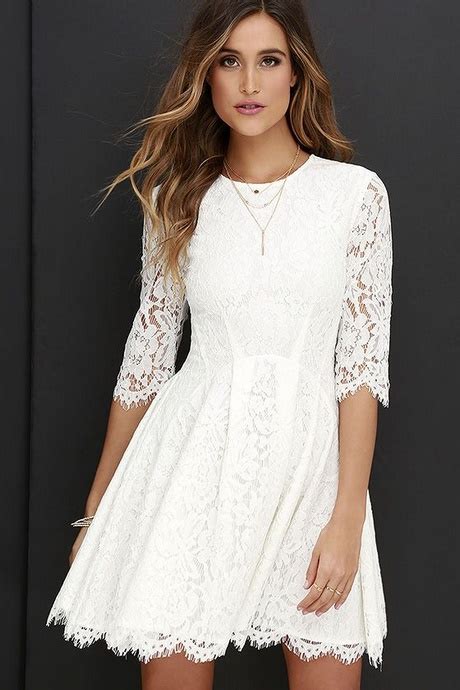 Winter White Dresses With Sleeves Natalie