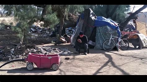 A Bakersfield California Homeless Camp Youtube