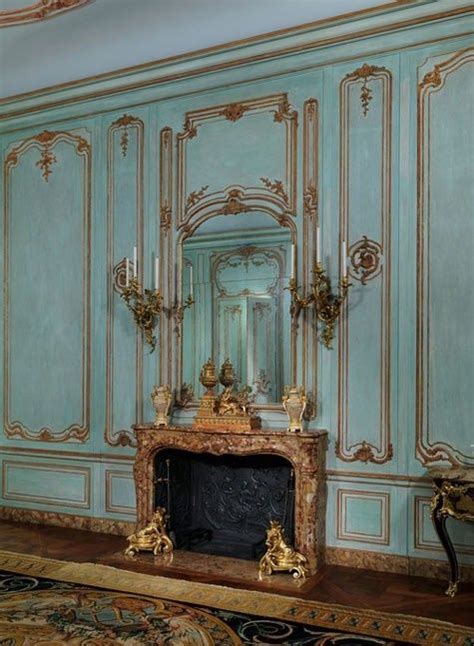 French Wall Paneling Blue And Cream Pinterest French Walls Decor