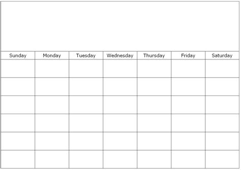 Fill In Calendars Calendar For Planning