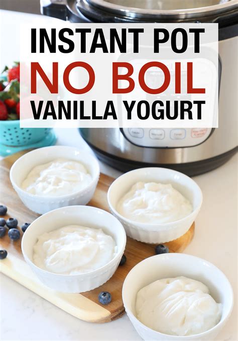 Instant Pot Vanilla Yogurt Weekend Craft