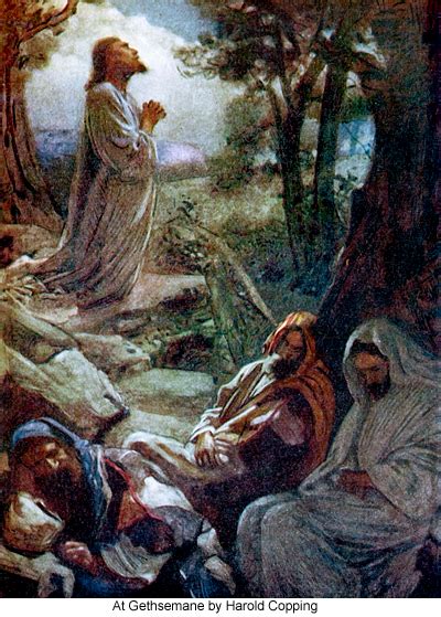 Christ In The Garden Of Gethsemane Painting At