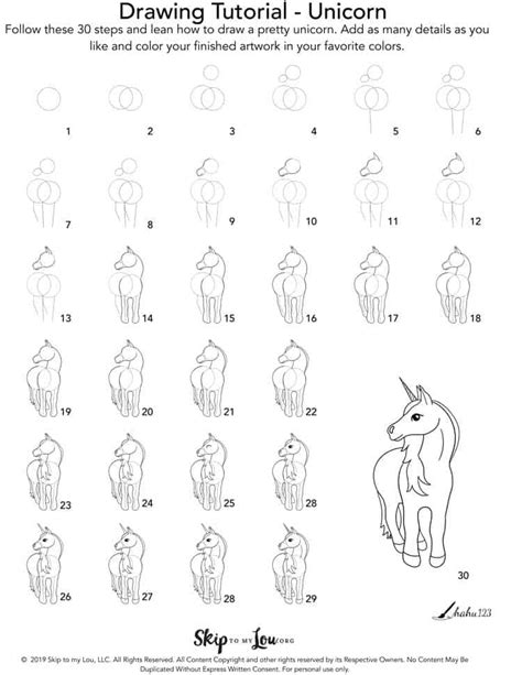 Then draw the snout of the unicorn. EASY Step by Step How to Draw a Unicorn Tutorial | Skip To ...
