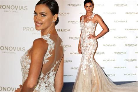 Irina Shayk Stuns In Backless Bridal Style Gown Just Days After Being