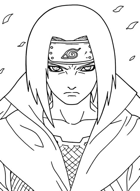 Angry Uchiha Itachi Coloring Page Free Printable Coloring Pages