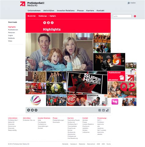 The company operates through three segments: Oliver Raatz - Website Relaunch von ProSiebenSat.1