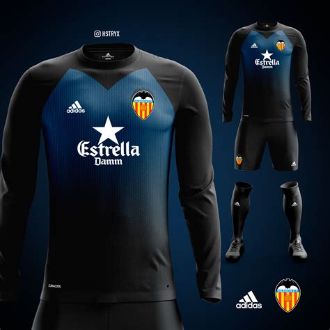 Valencia Away Kit Concept Night Bats Sport Shirt Design Sports