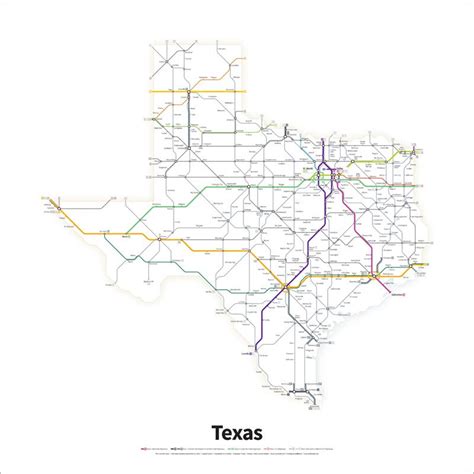 Every Us Highway Drawn Like A Transit Map